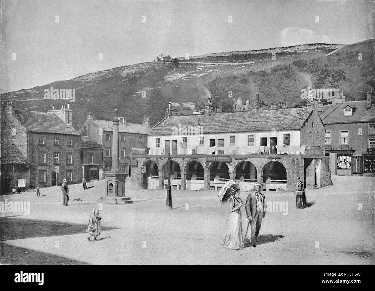 'Anciennes ruines et de la Place du Marché, régler', c1896. Artiste : Anthony Horner. Banque D'Images