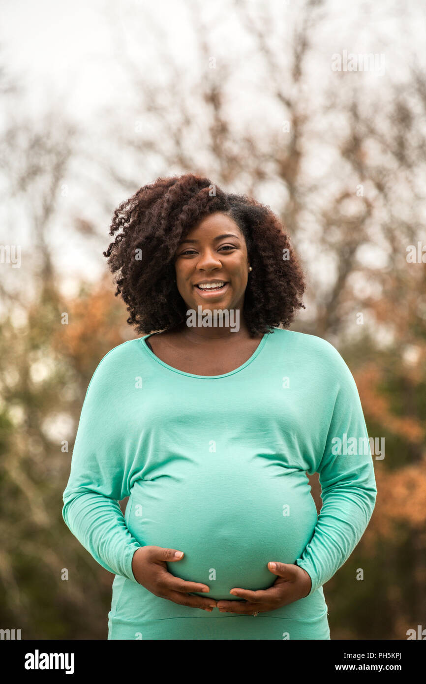 Happy African American Woman Banque D'Images