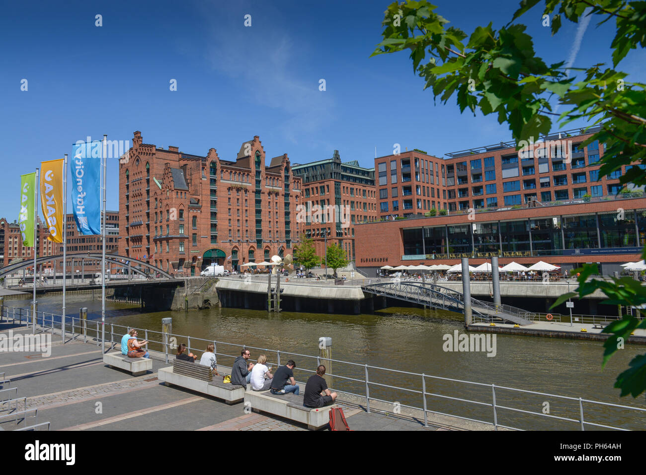 Magdeburger Hafen, Busanbruecke, Internationales Maritimes, Elbtorquartier Elbarkaden, musée, Hafencity, Hambourg, Allemagne Banque D'Images