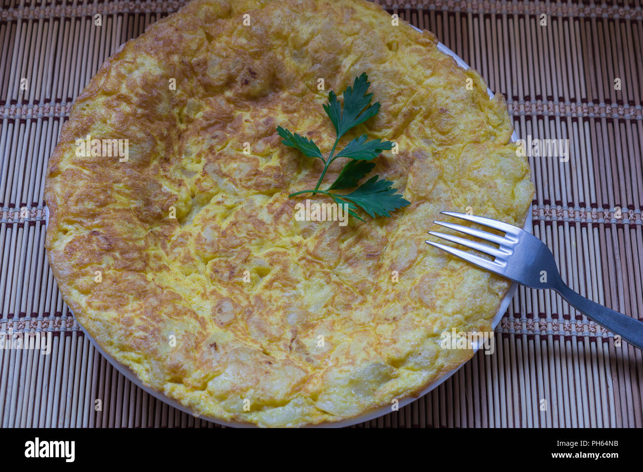 L'omelette espagnole tortilla espagnole. C'est un des plus typiques de l'Espagne Banque D'Images