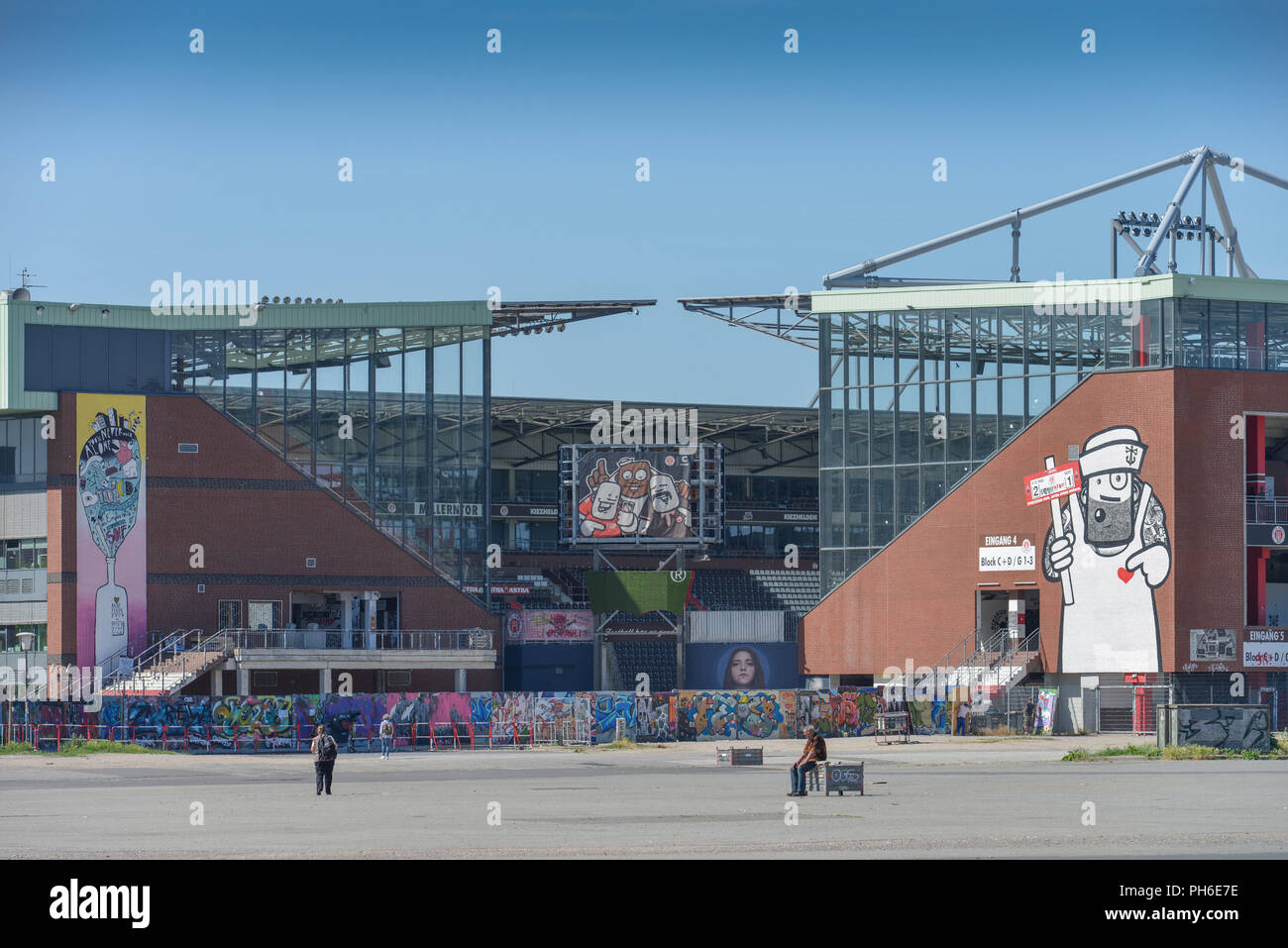 Millerntor-Stadion, St Pauli, Hambourg, Allemagne Banque D'Images