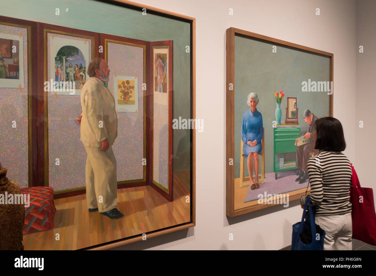 Exposition David Hockney Metropolitan Museum of Art Banque D'Images