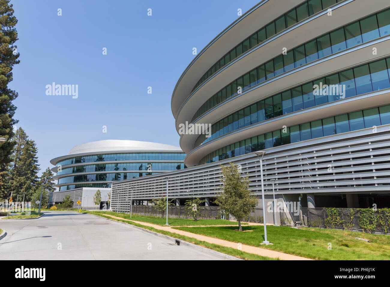 Centrale d'Apple & Wolfe Campus (AC3), Sunnyvale, Californie Banque D'Images