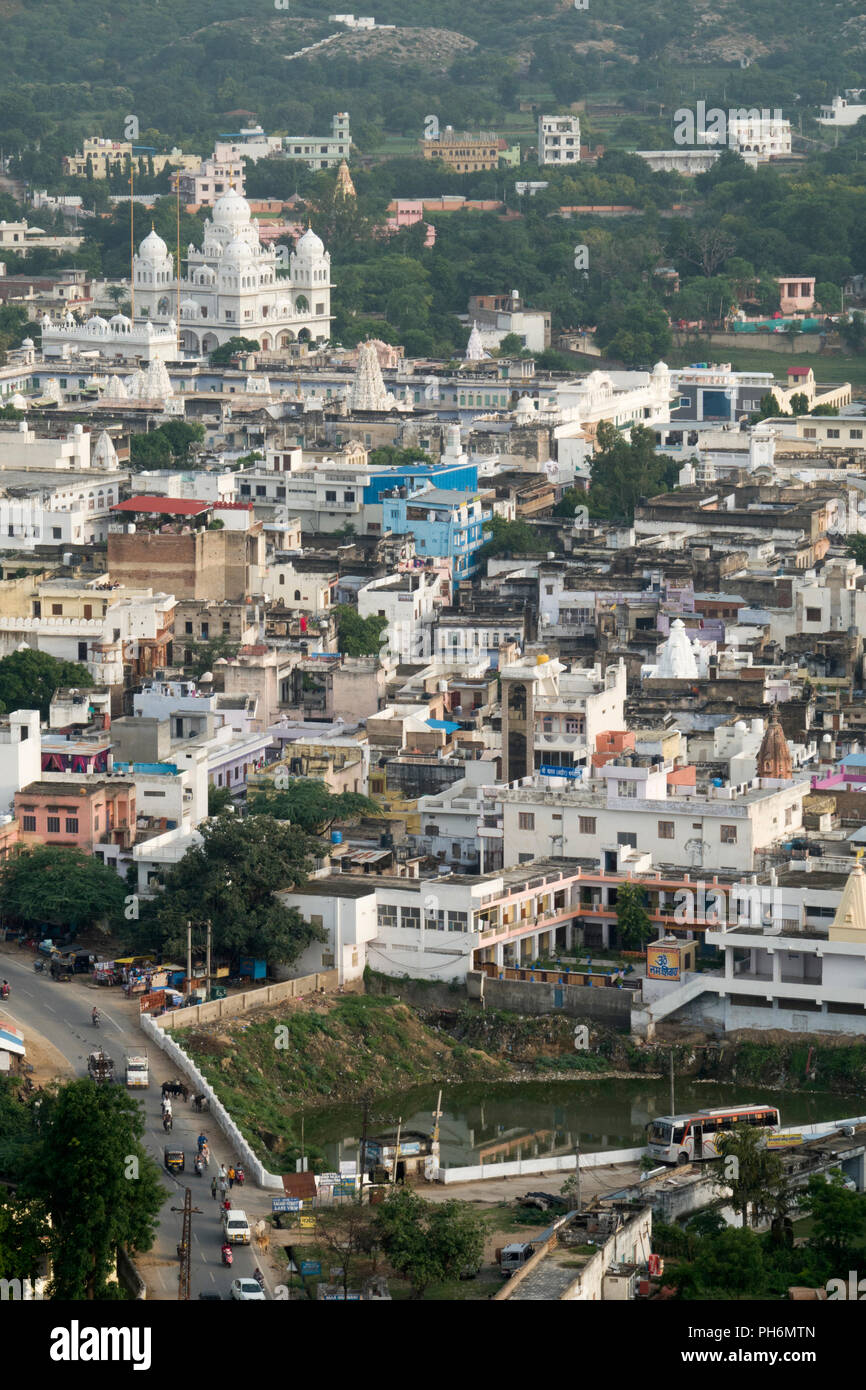 Portrait de quartier dans Pushkar, Rajasthan, India Banque D'Images
