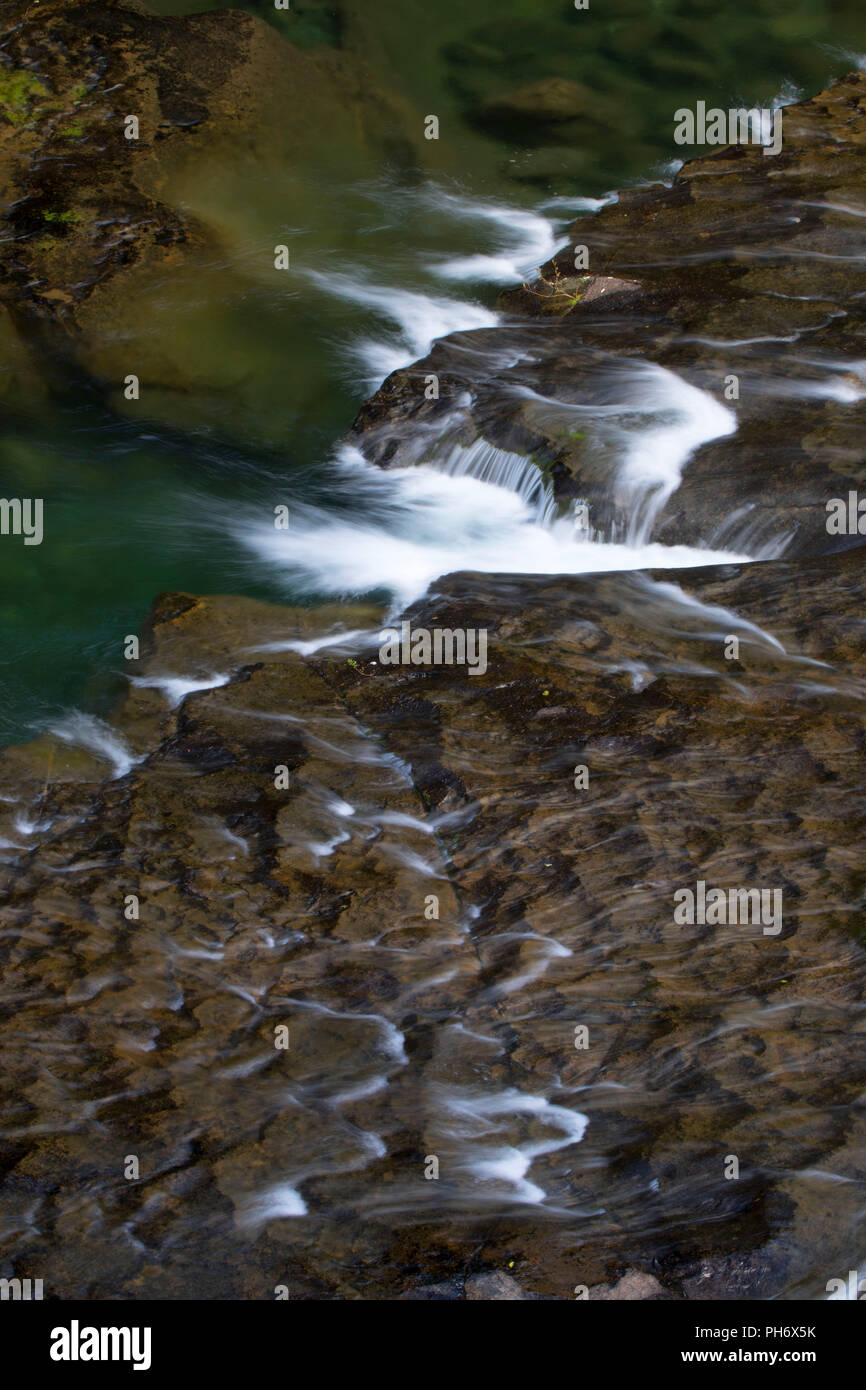 Hot Springs la fourche de la rivière, Collawash Mt Hood National Forest, Virginia Banque D'Images