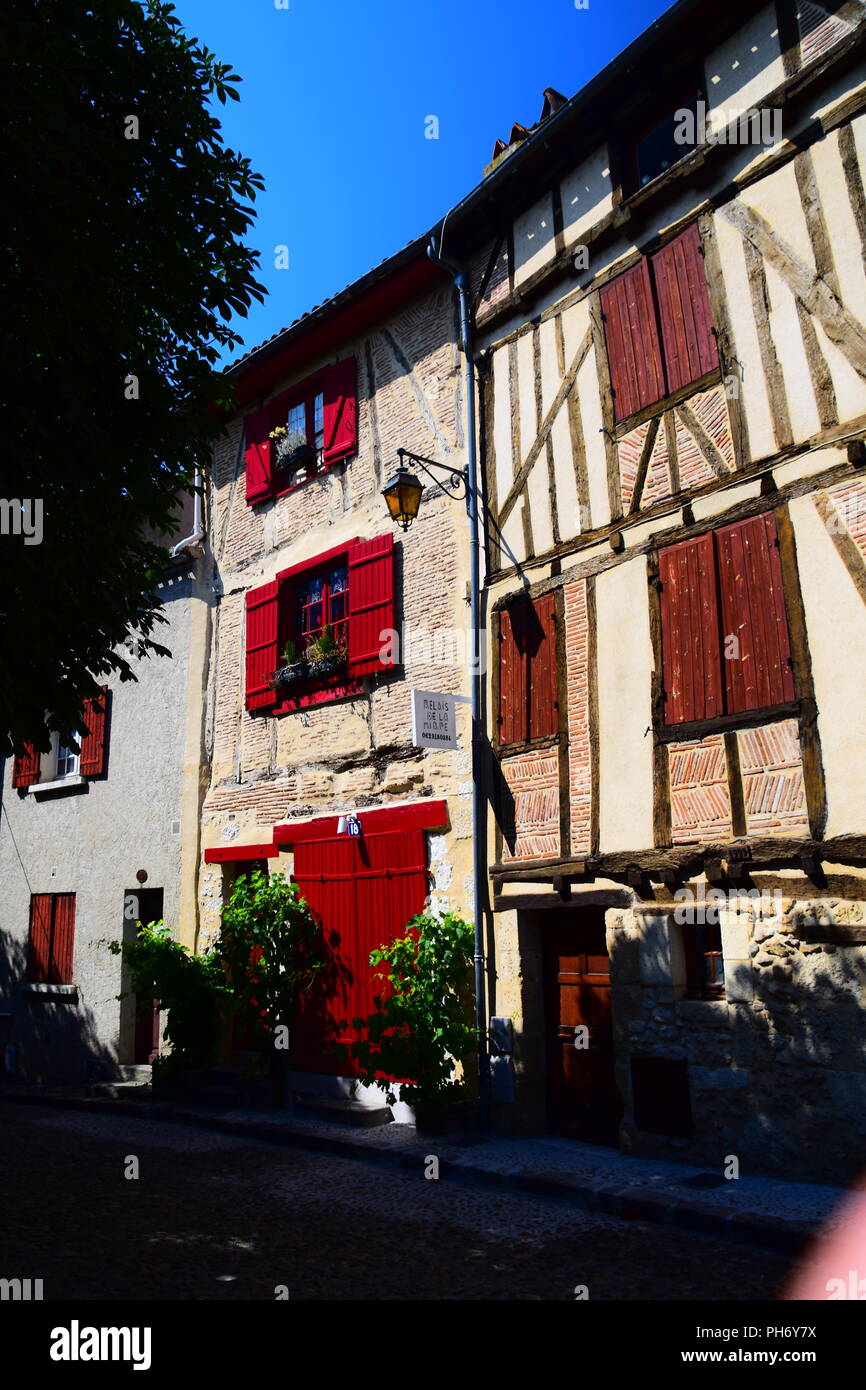 Vue sur le magnifique village de Sarlat-la-Caneda, France Banque D'Images