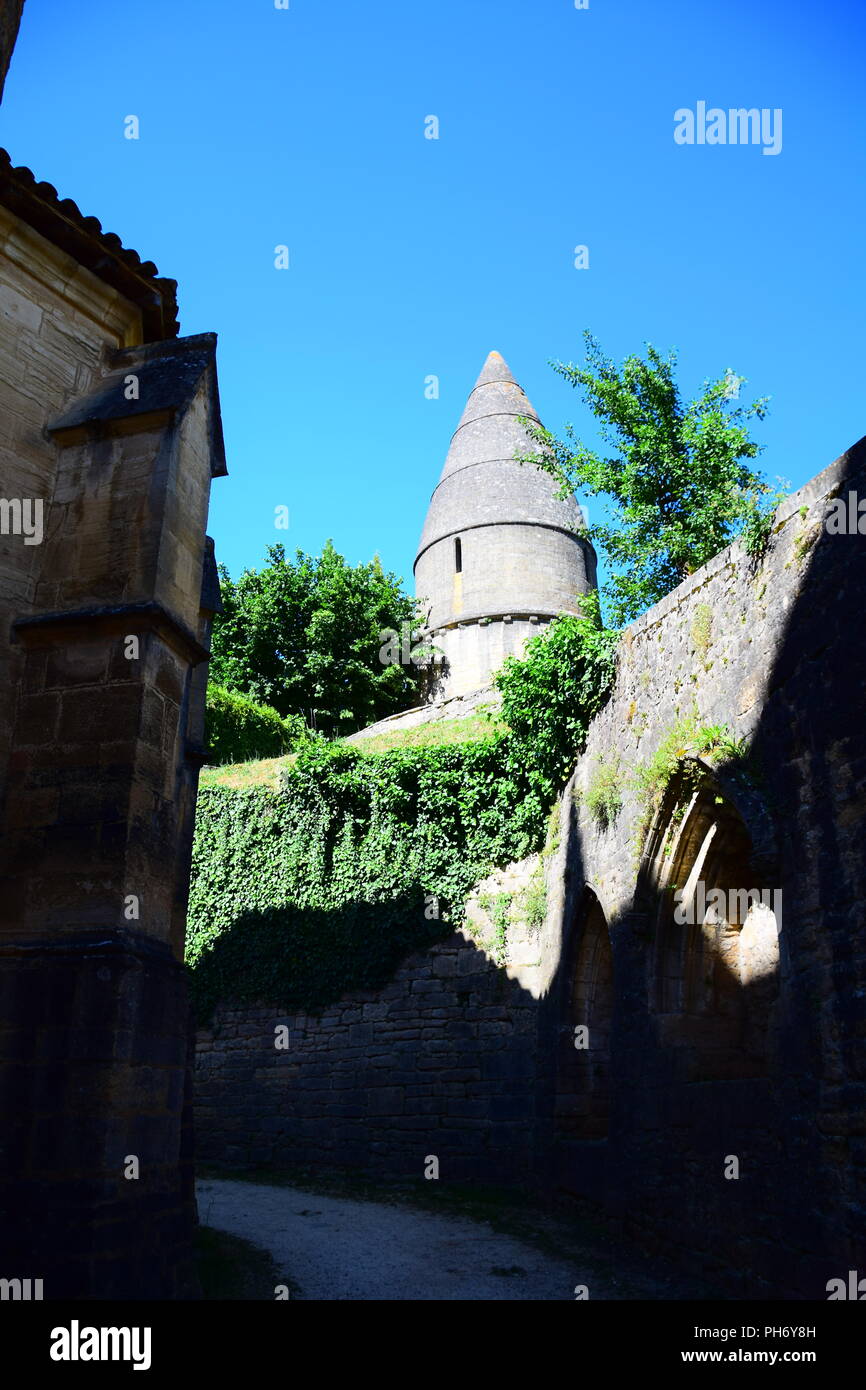 Vue sur le magnifique village de Sarlat-la-Caneda, France Banque D'Images