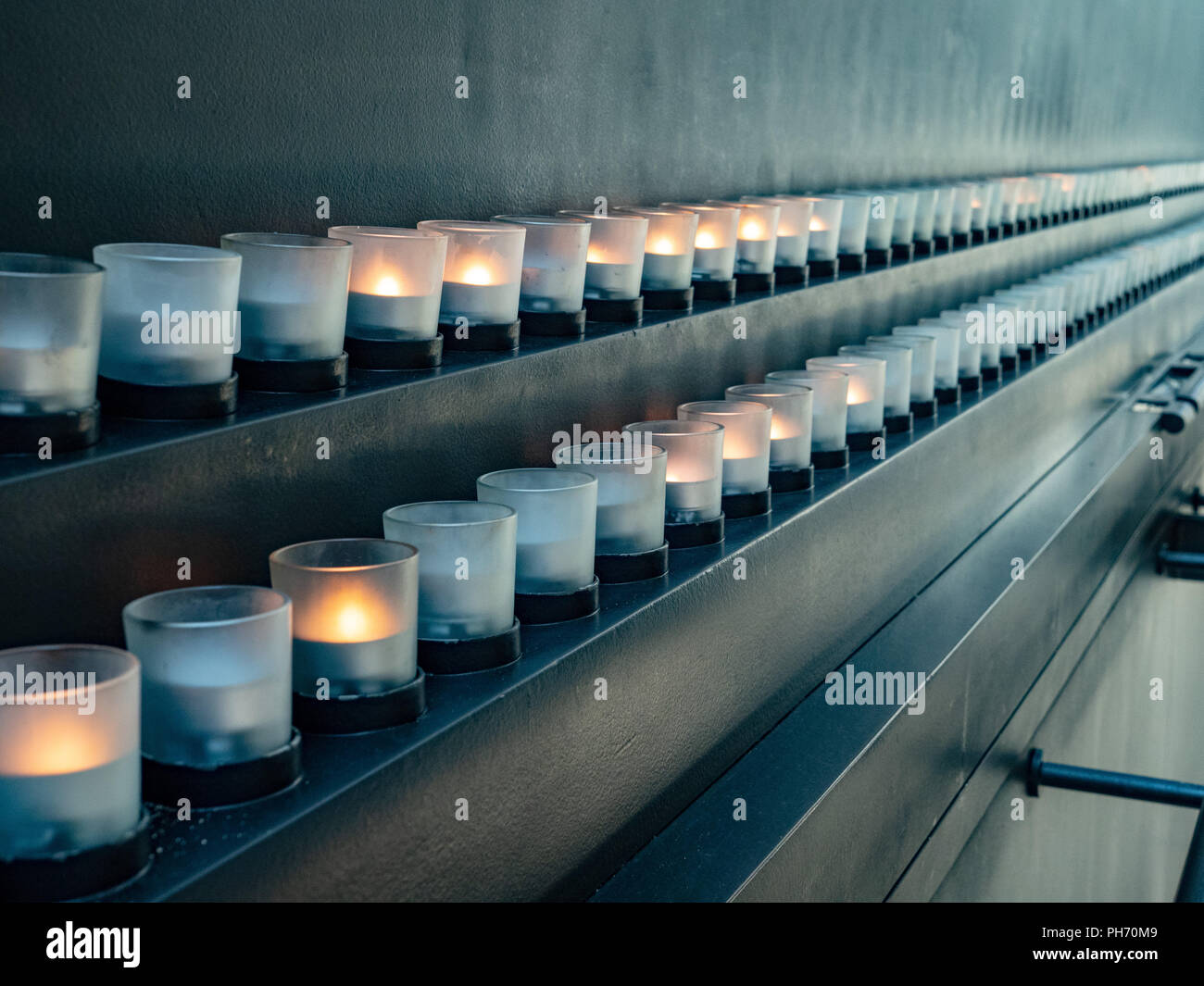 Bougies à la salle du Souvenir à United States Holocaust Museumrance Banque D'Images