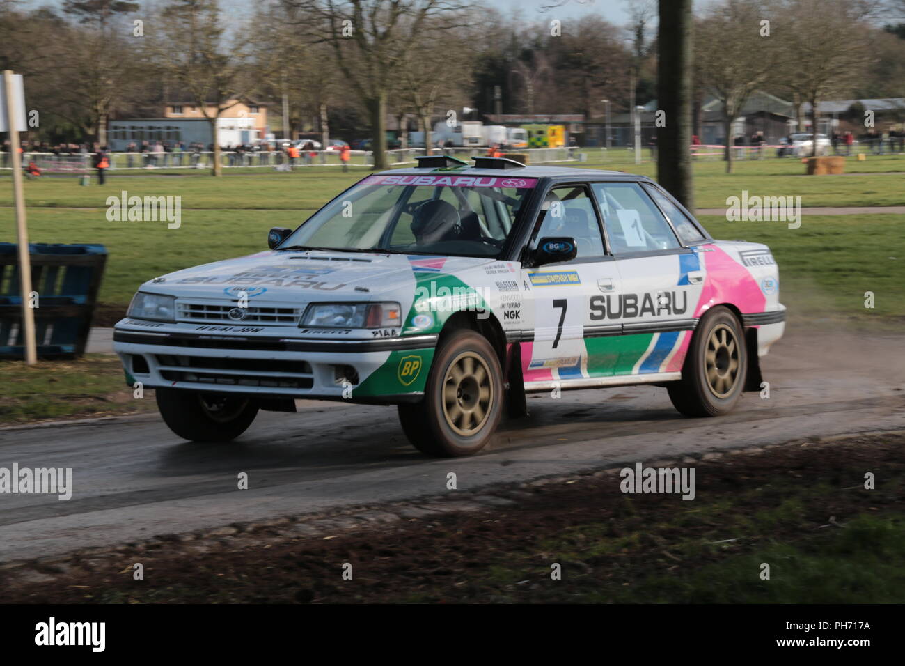 Rassemblement à la race retro - Stoneleigh Park Banque D'Images