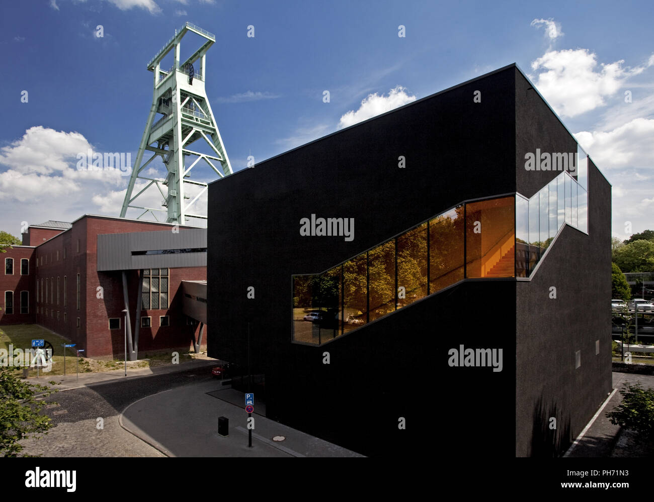 Diamont noir, Musée de la mine de Bochum, en Allemagne. Banque D'Images