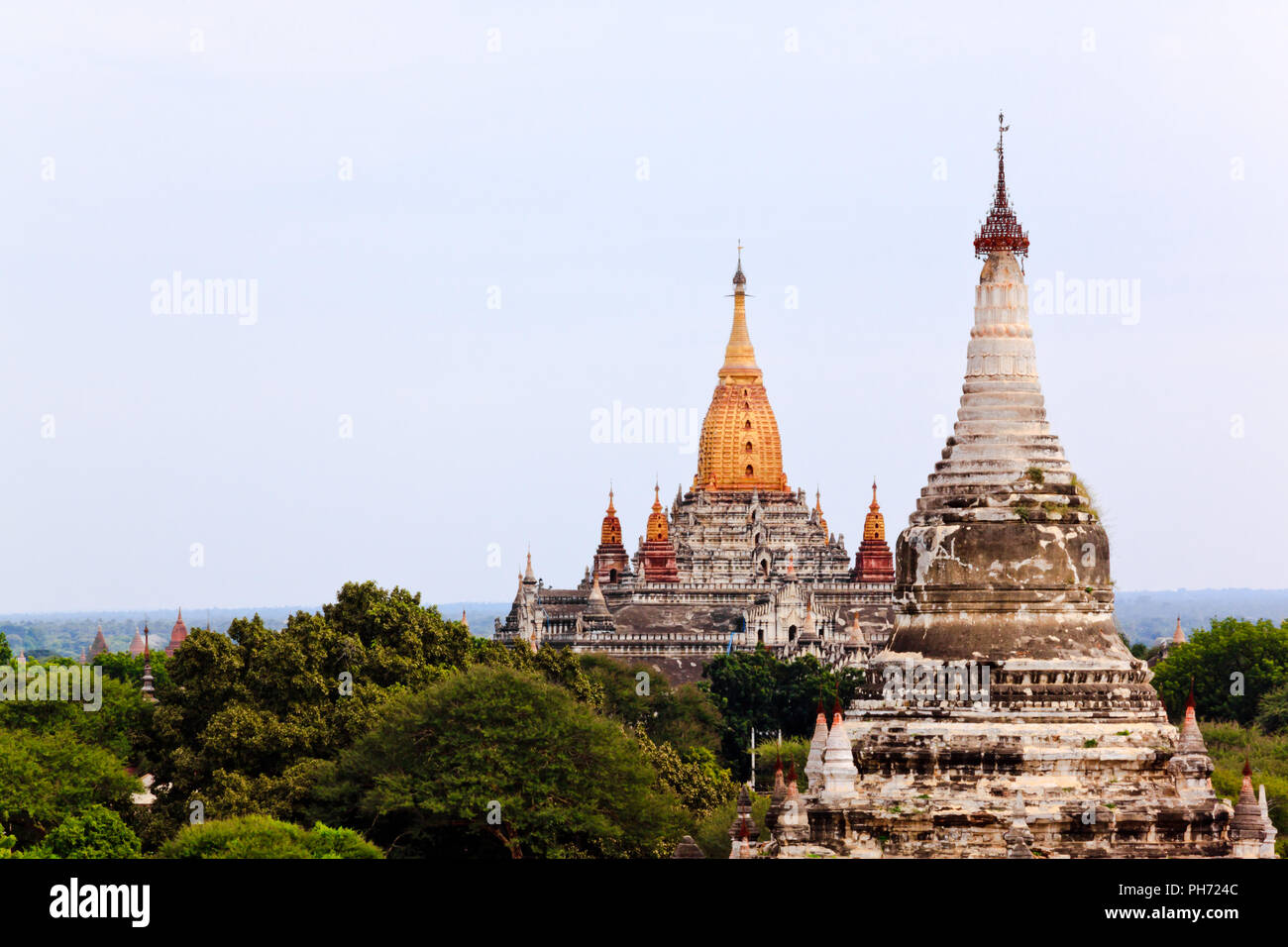Temple bouddhiste à Bagan Banque D'Images