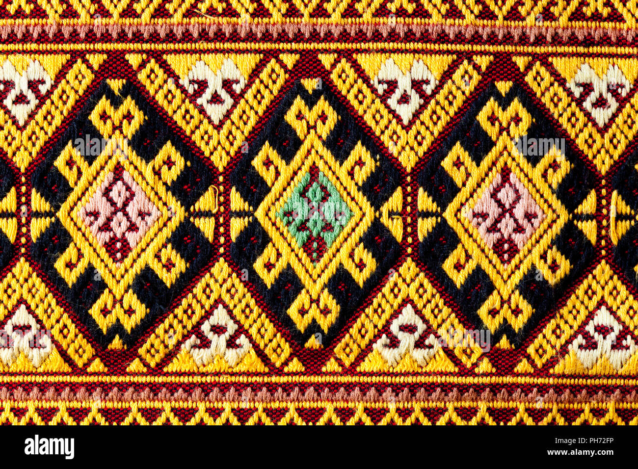 Thaii ancien tissé Banque D'Images