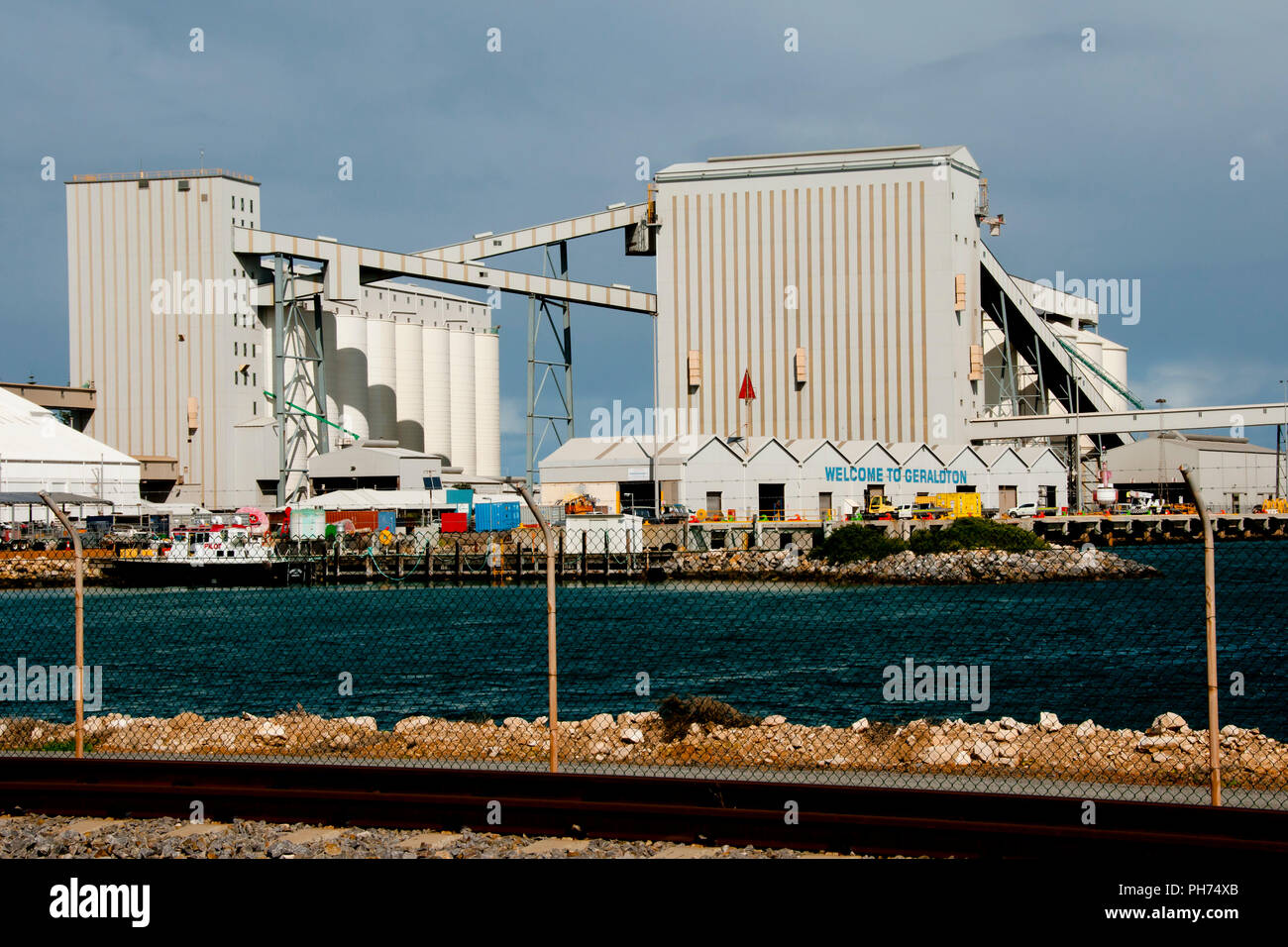 Port de Geraldton - Ouest de l'Australie Banque D'Images