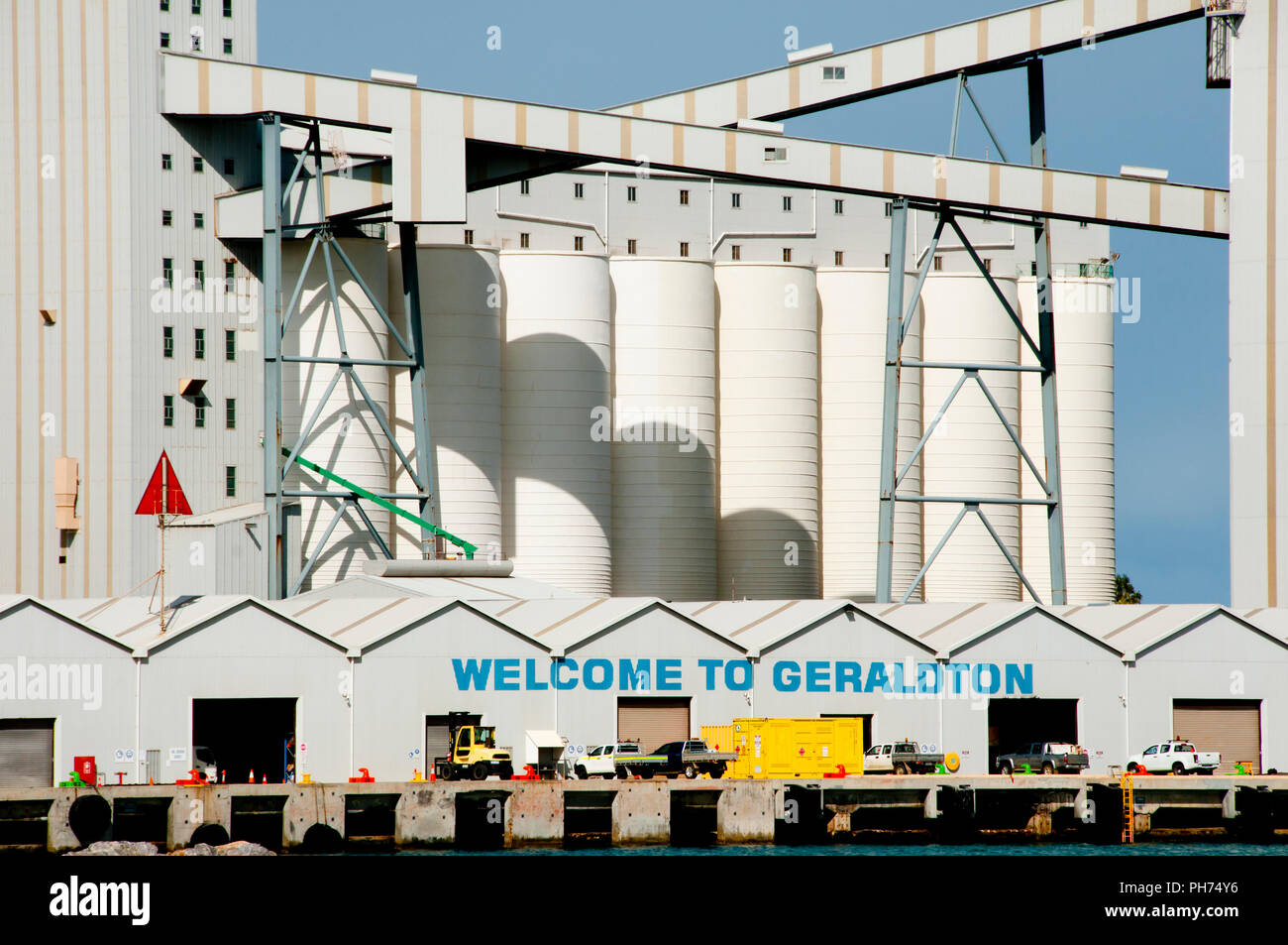 Port de Geraldton - Ouest de l'Australie Banque D'Images