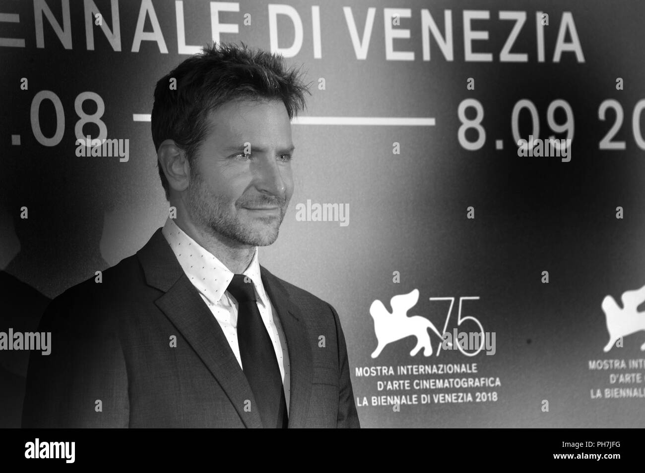 Venise, Italie. Août 31, 2018. 75e Festival du Film de Venise 2018, Photocall/tapis rouge film 'une étoile est née''. Sur la photo : Bradley Cooper : Crédit Photo Agency indépendante/Alamy Live News Banque D'Images