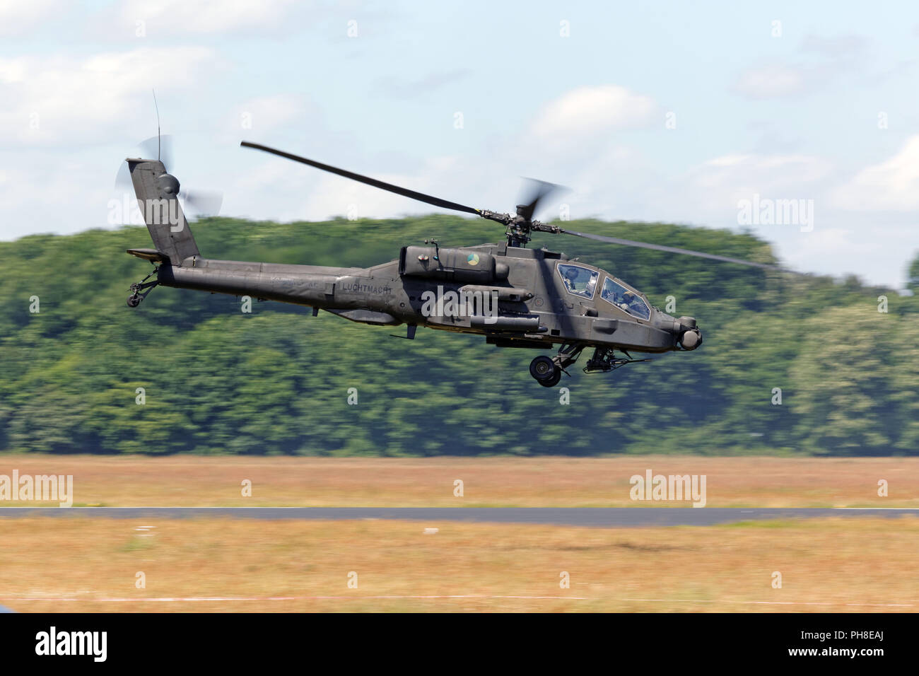 Hughes AH-64 Apache - 2013 Luchtmachtdagen dans Völkel. Banque D'Images