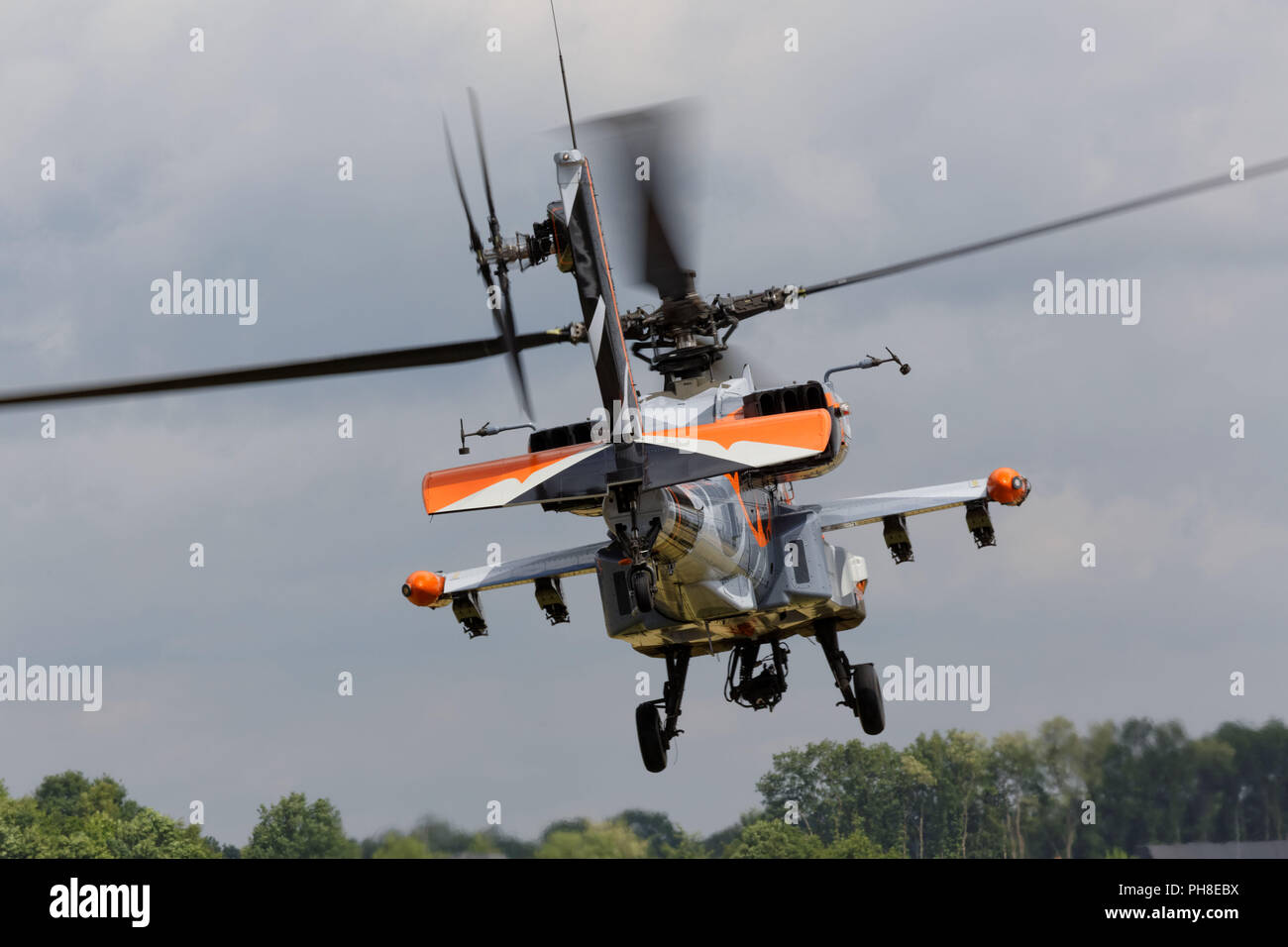 Hughes AH-64 Apache - 2013 Luchtmachtdagen dans Völkel. Banque D'Images