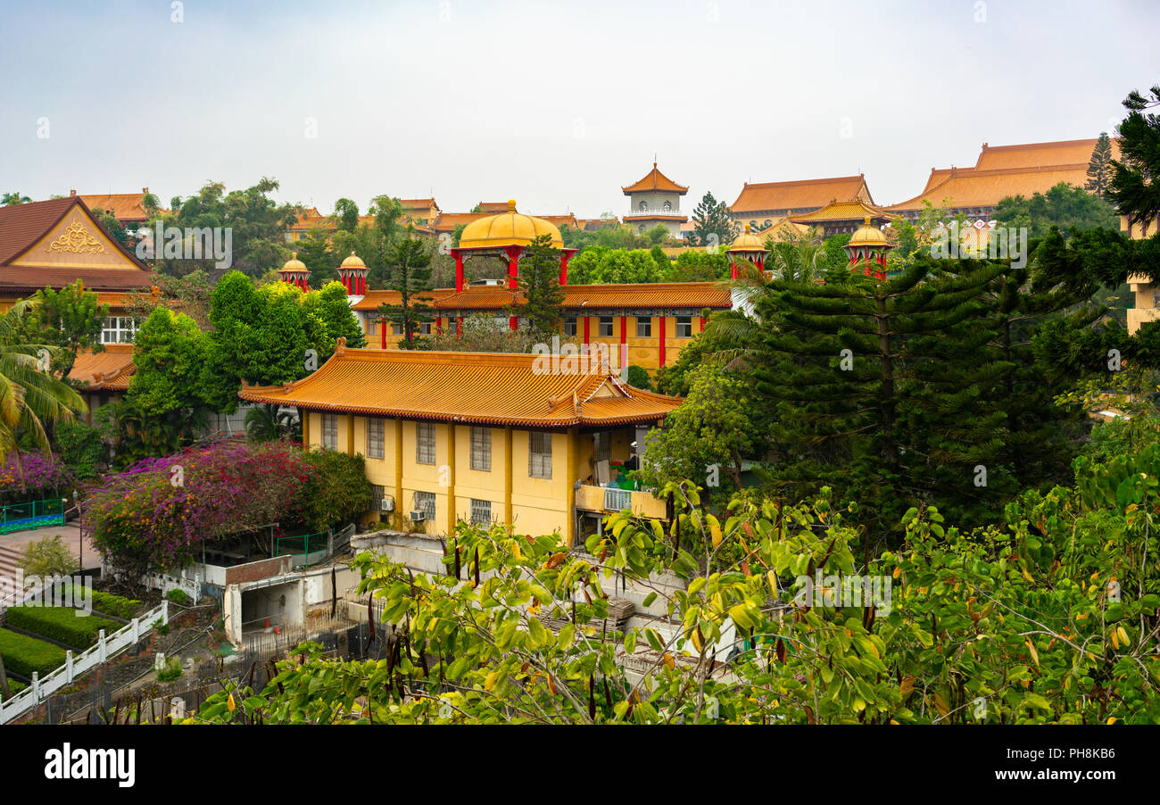 Vue aérienne de la Sangha pour Fo Guang Shan Monastery à Kaohsiung Taiwan Banque D'Images
