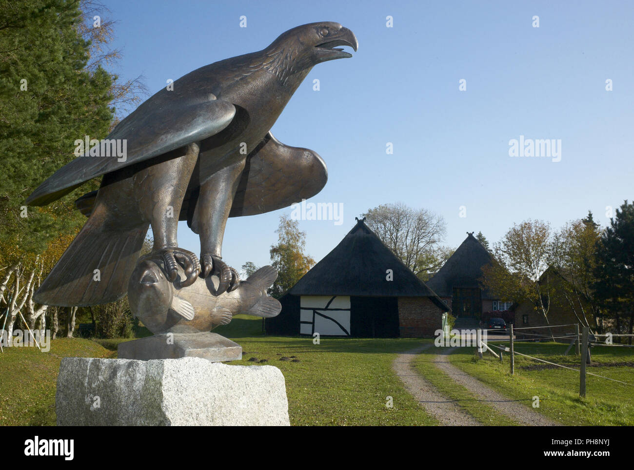 Pièce d'art de Gerhard Marcks à Ahrenshoop Banque D'Images