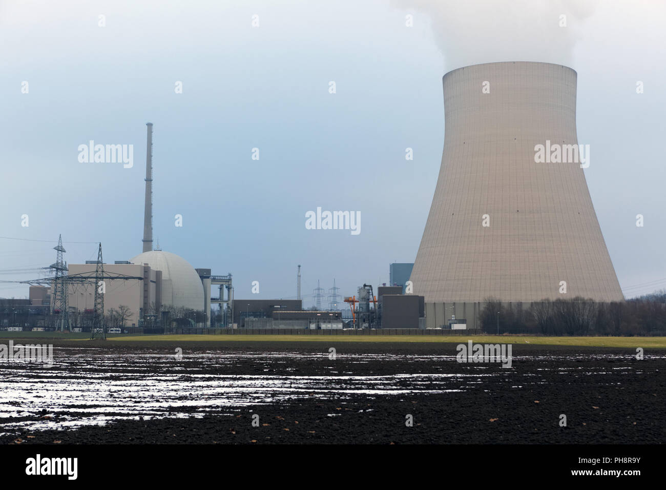 Kernkraftwerk Isar. Banque D'Images