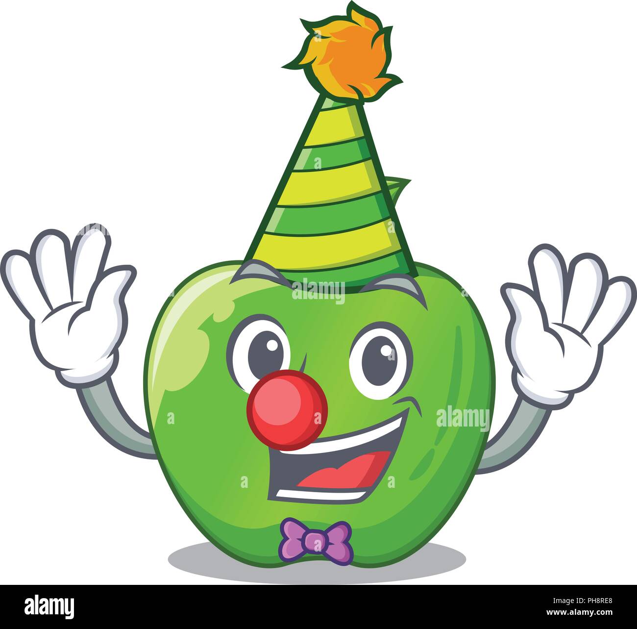 Vert Clown smith isolé sur cartoon vector illustration Illustration de Vecteur