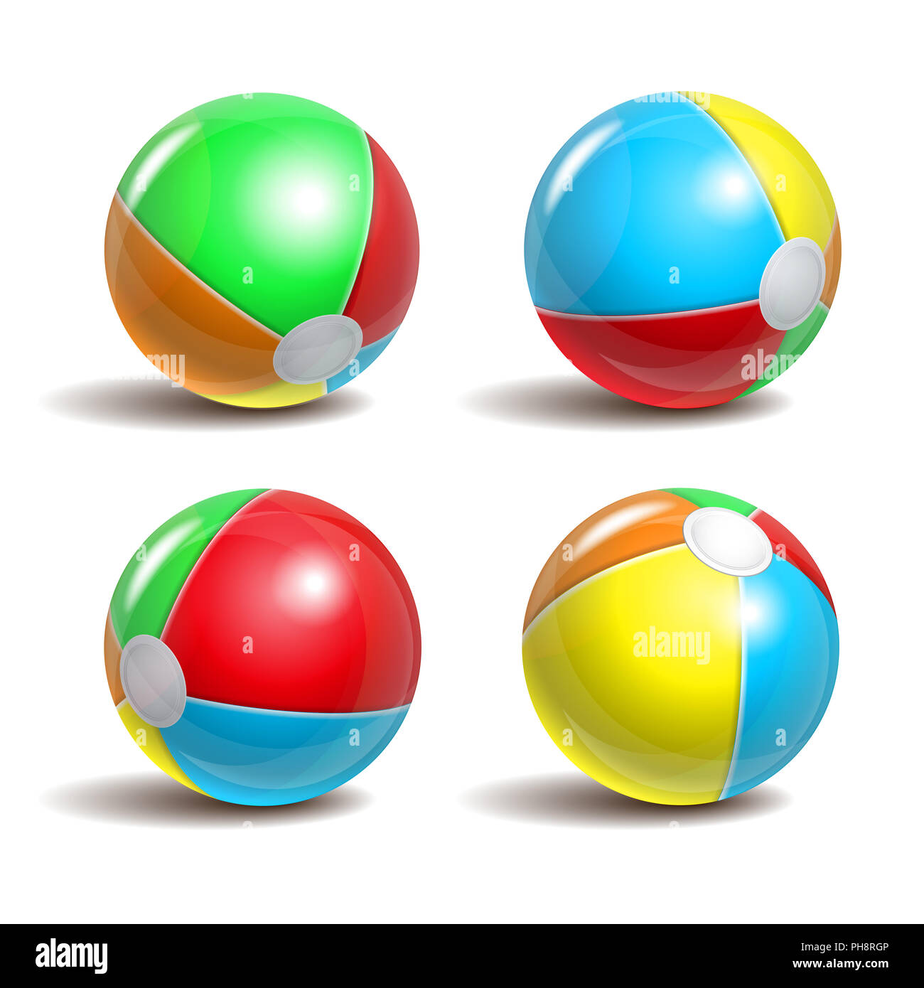 Ballons de plage Banque D'Images