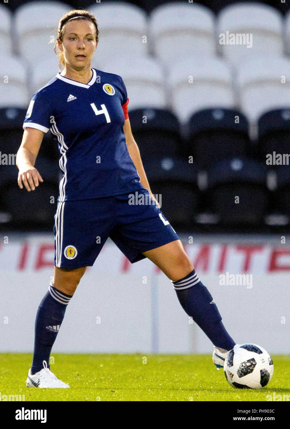 Scotland's Rachel Corsie pendant le match de qualification pour la Coupe du Monde à St Mirren Park, Paisley Banque D'Images