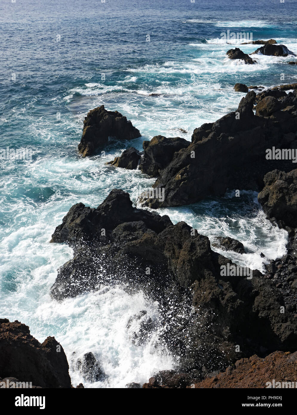 Los Hervideros, Lanzarote Banque D'Images