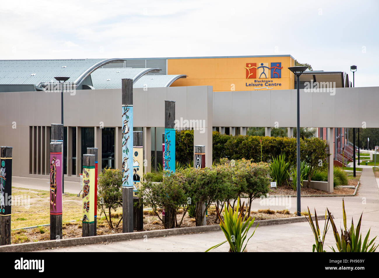 Centre de loisirs et sports Blacktown library à Stanhope, nord-ouest de Sydney, Nouvelle Galles du Sud, Australie Banque D'Images