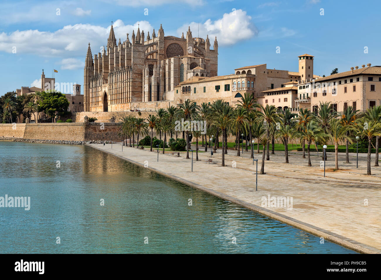 Cathédrale de Santa María de Palma de Mallorca Banque D'Images