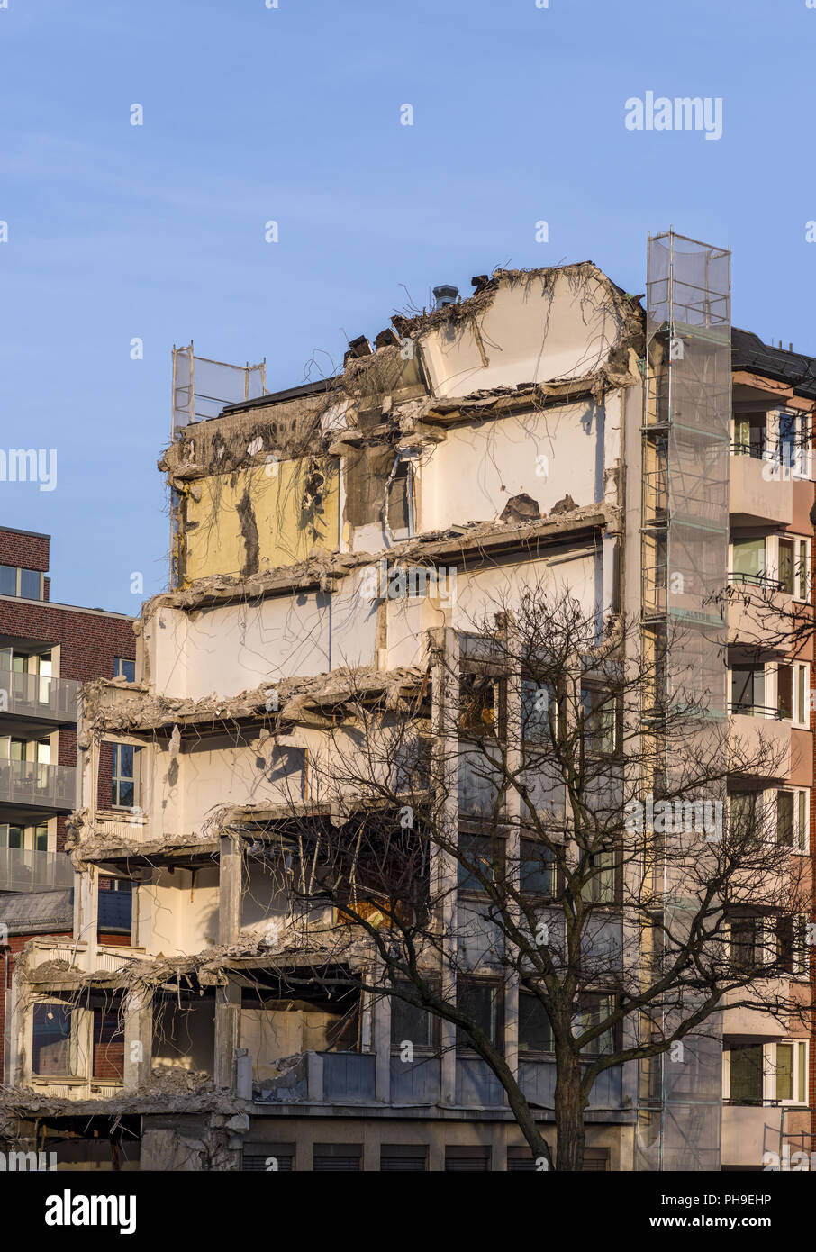 Maison de démolition Banque D'Images