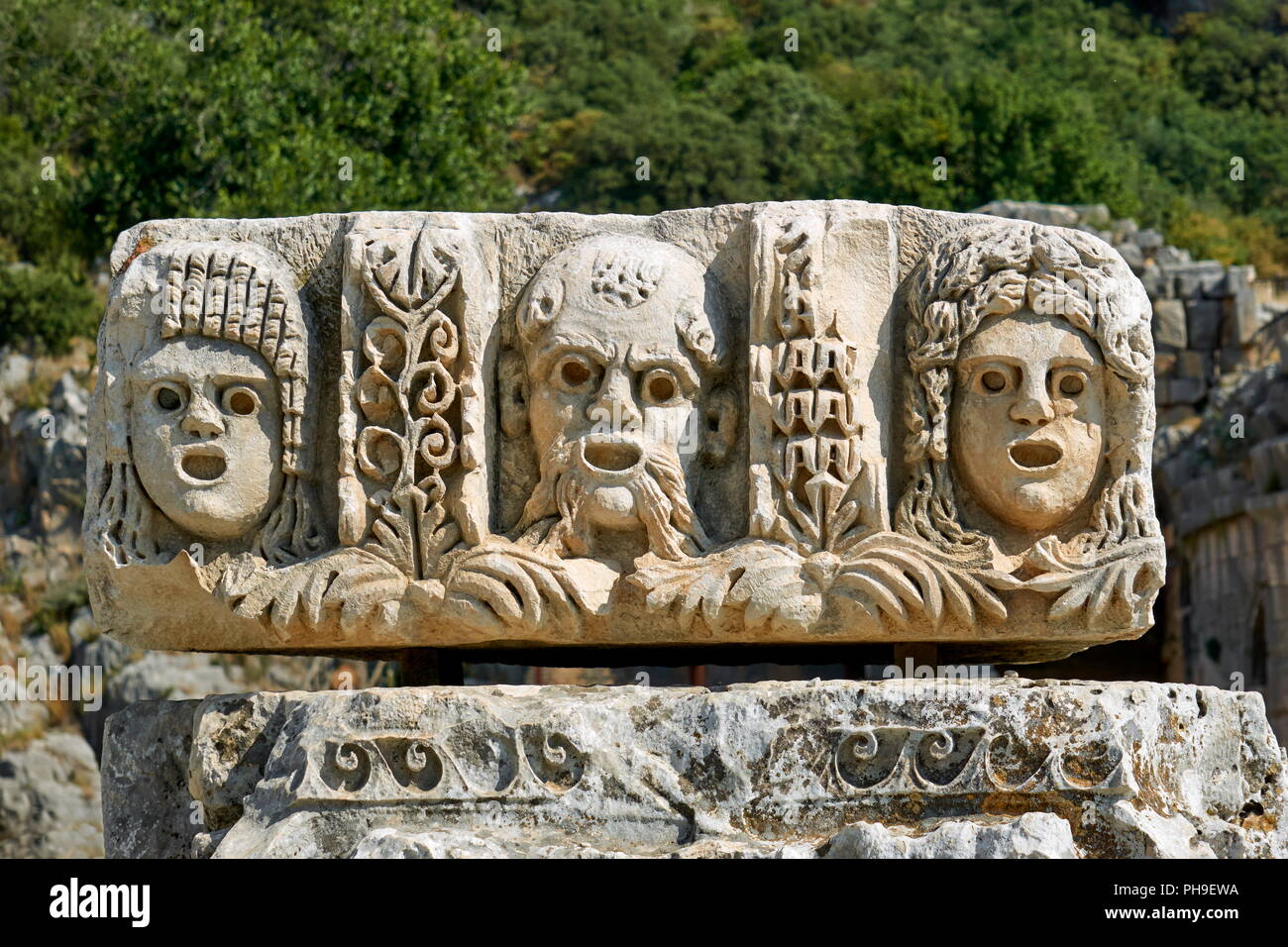 Des tombes lyciennes, Myra (Demre), Turquie Banque D'Images
