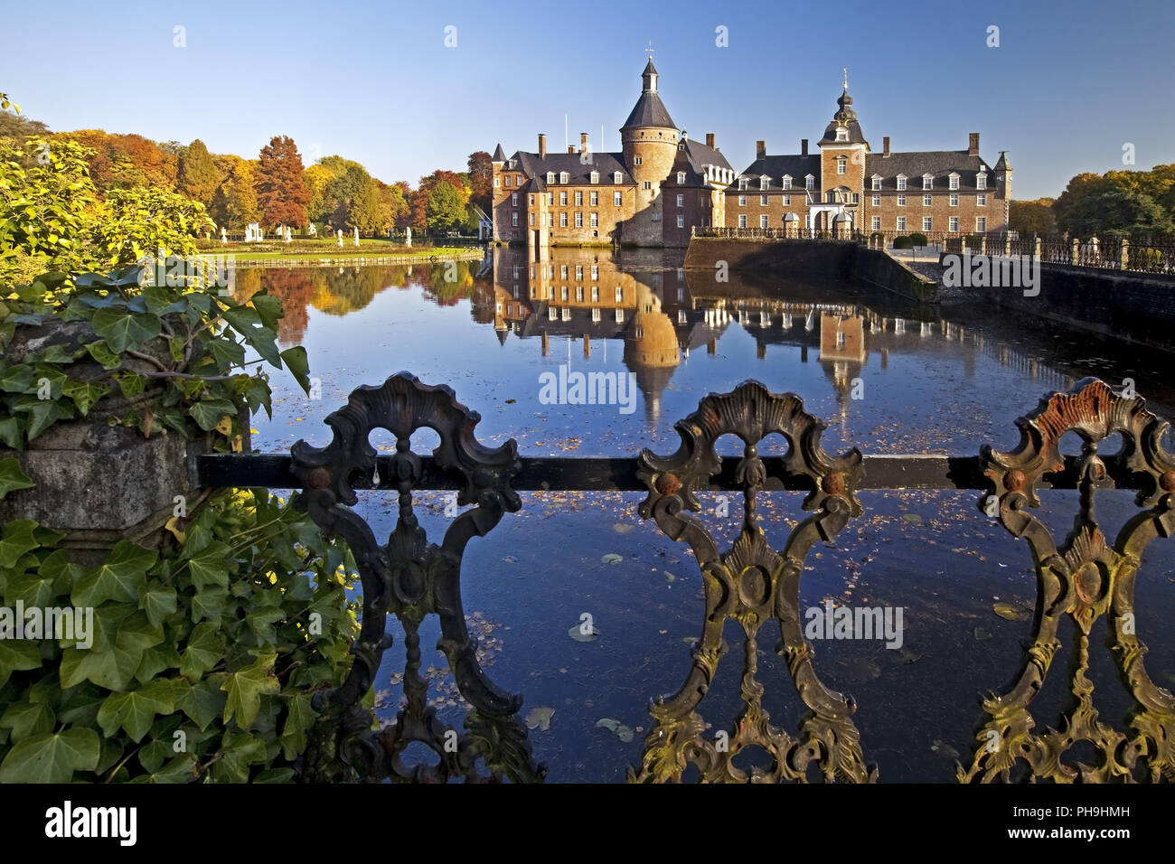 Burg château d'Anholt, Isselburg, Münster, Rhénanie du Nord-Westphalie, Allemagne, Europe Banque D'Images