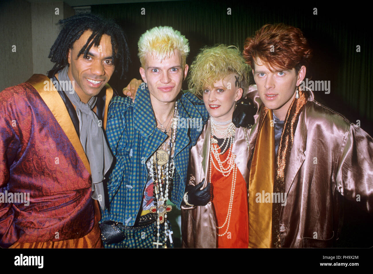 Billy Idol sur 01.11.1984 à Dortmund. Dans le monde d'utilisation | Banque D'Images