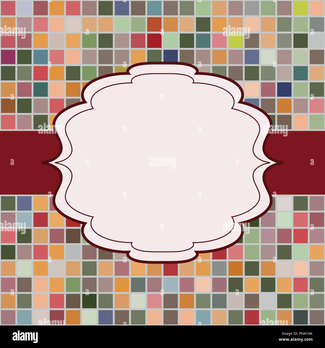 Cadre place pour texte invitation Banque D'Images