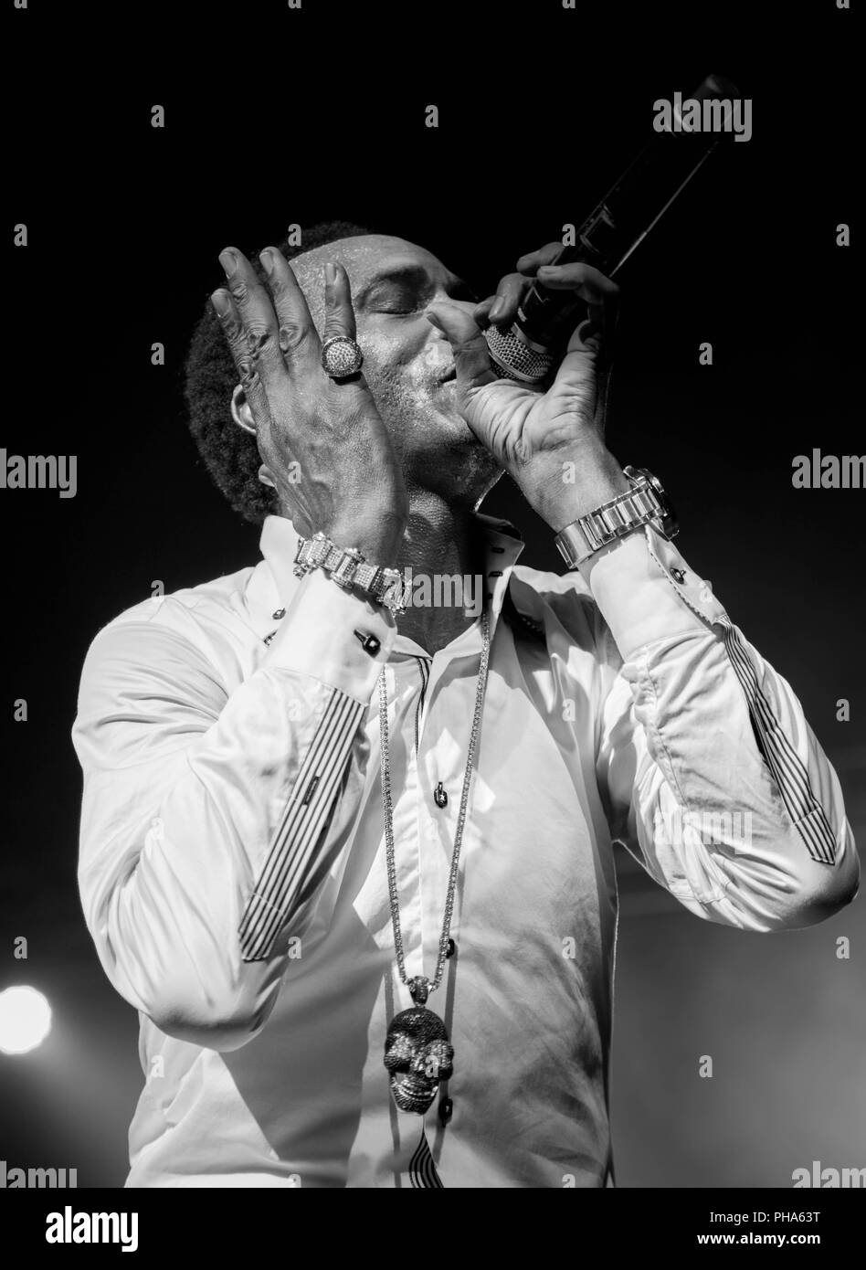 Photos de chanteur de reggae Sanchez, à l'O2 Brixton Academy, Londres. 2018©O.Giuliano Eboulia/graphikvision.com Banque D'Images