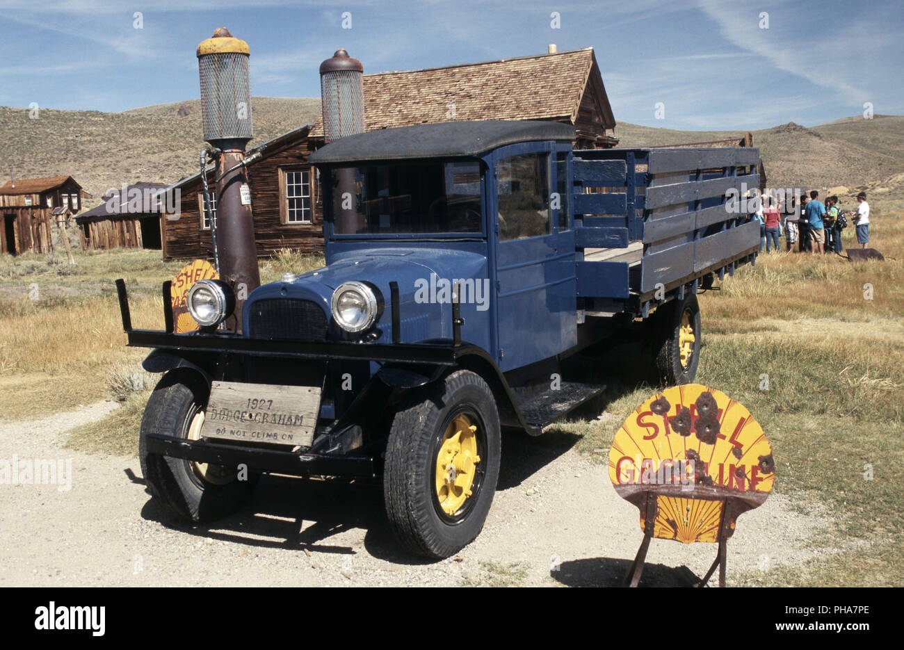 Bodie, vieux camion à la pompe Banque D'Images