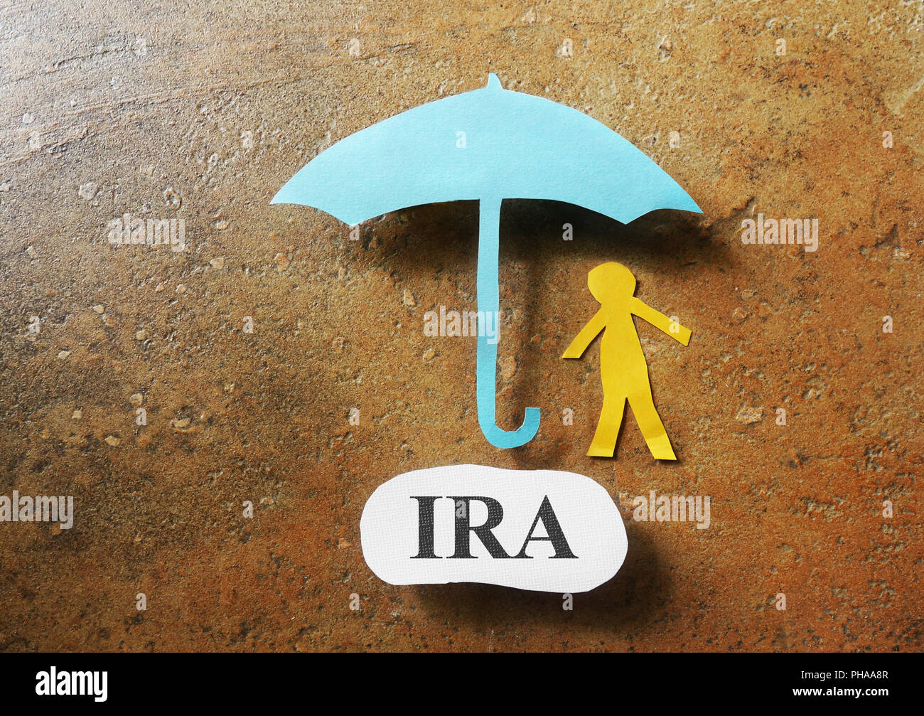 L'épargne de l'IRA Banque D'Images