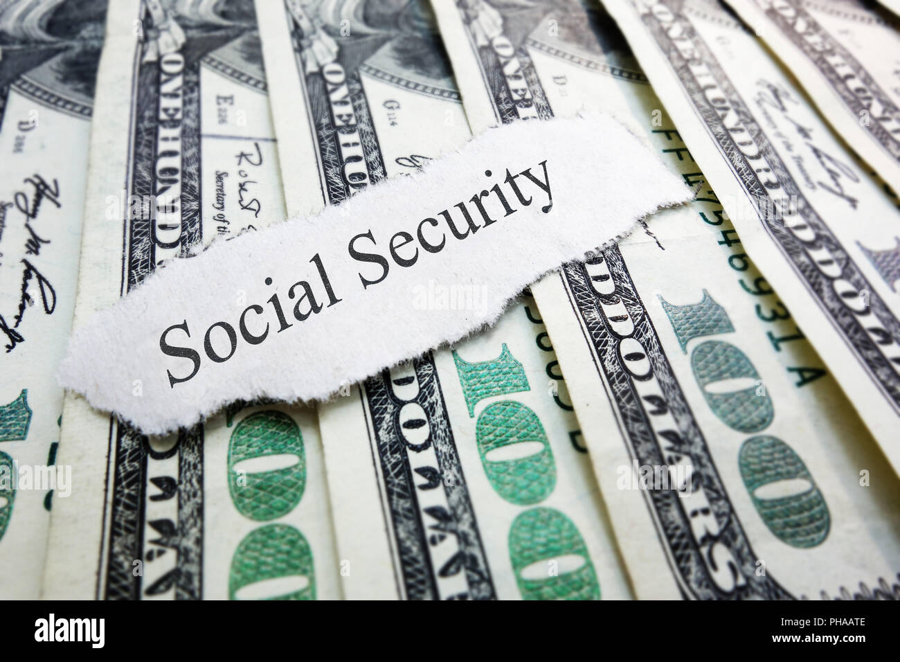 Sécurité sociale Banque D'Images