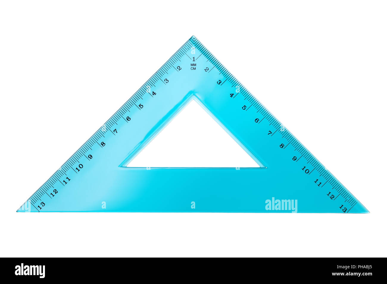 Set Triangle Carré isolé sur fond blanc Banque D'Images