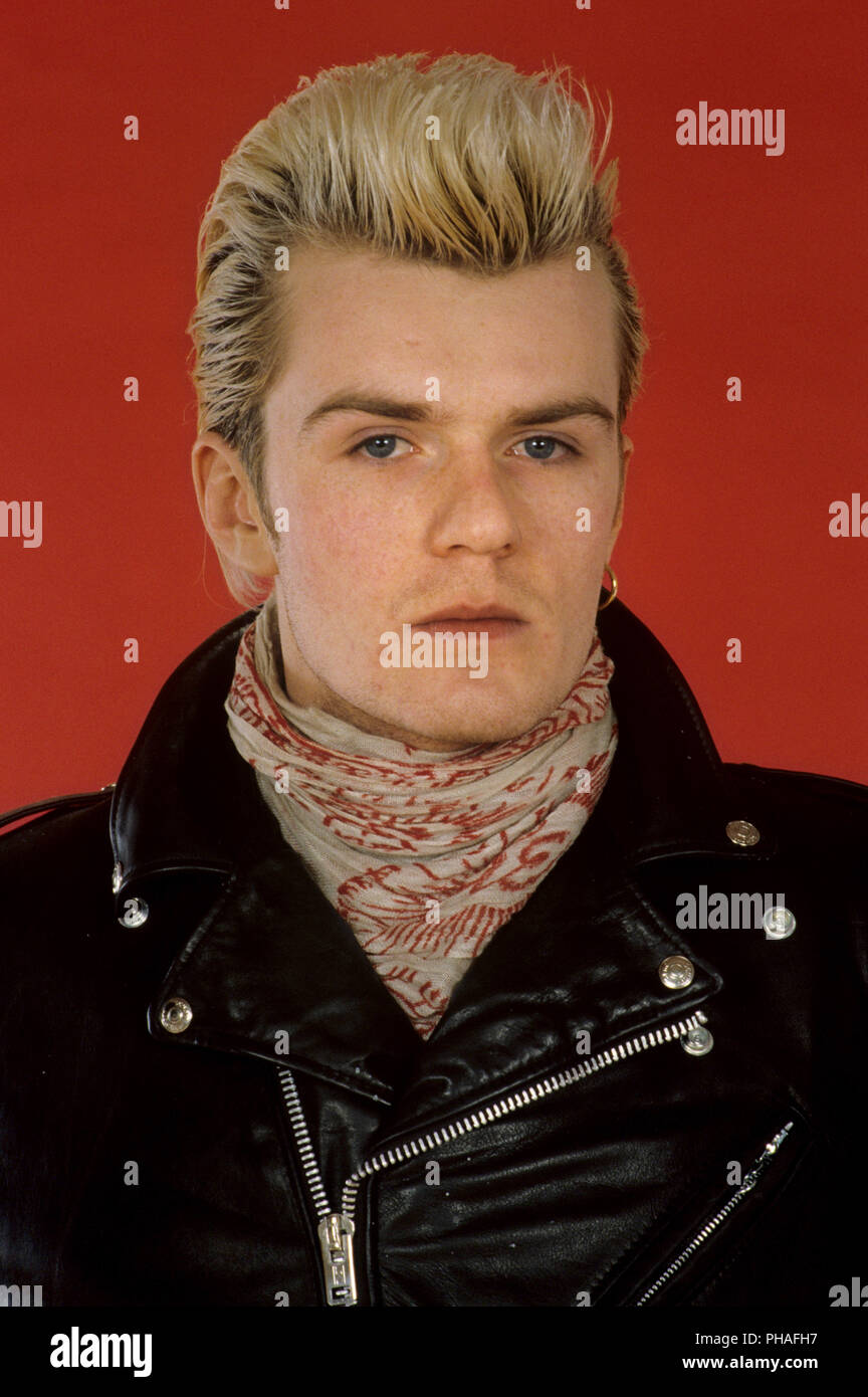 Billy Duffy (The Cult) sur 27.02.1986 à München/Munich. Dans le monde d'utilisation | Banque D'Images