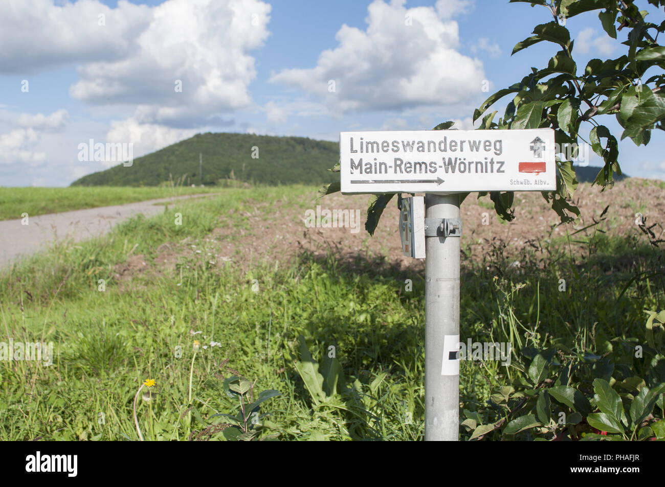 Pfedelbach-Harsberg à proximité de sentiers de randonnée, Allemagne Banque D'Images