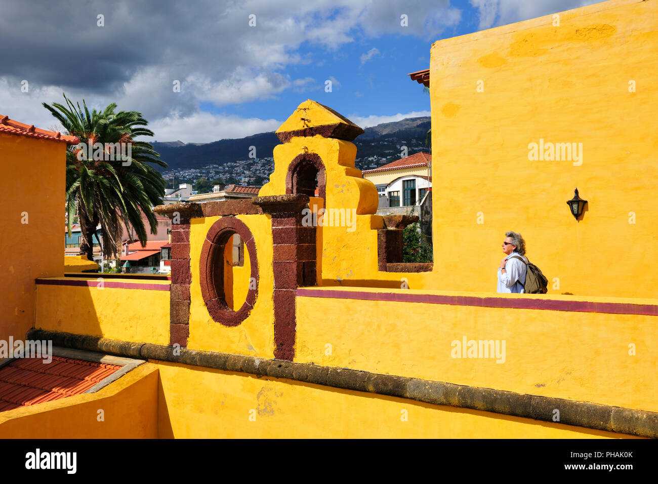 La forteresse de São Tiago (17e siècle) à la vieille ville de Funchal. Madère, Portugal Banque D'Images