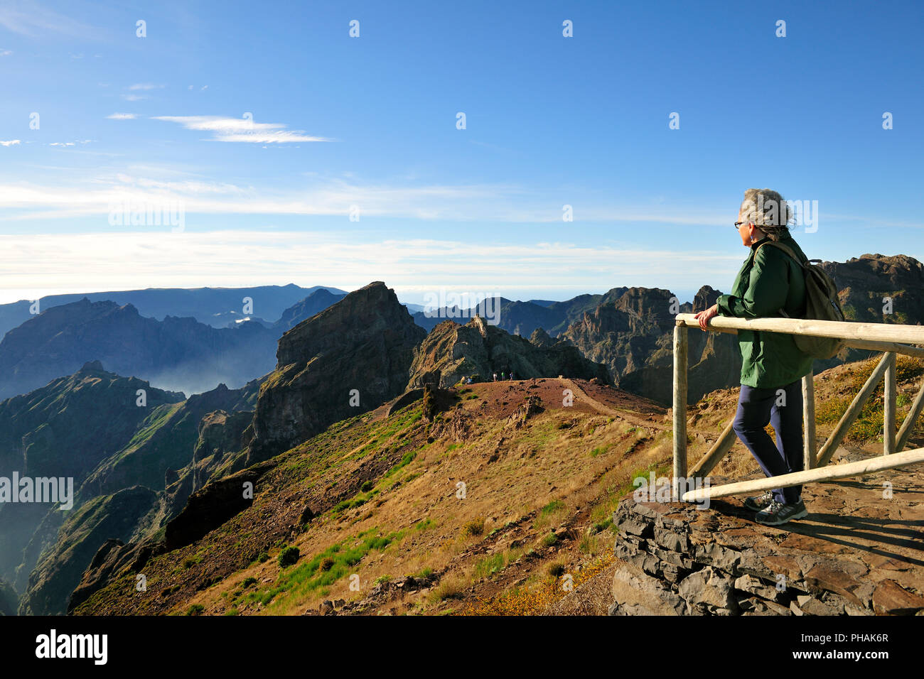 Mirador de Pico do Areeiro. Madère, Portugal Banque D'Images