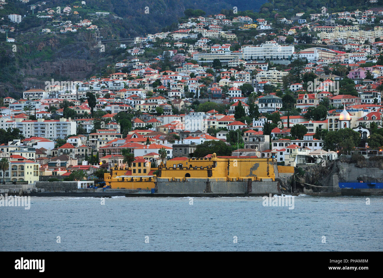Funchal et la forteresse de São Tiago. L'île de Madère, Portugal Banque D'Images