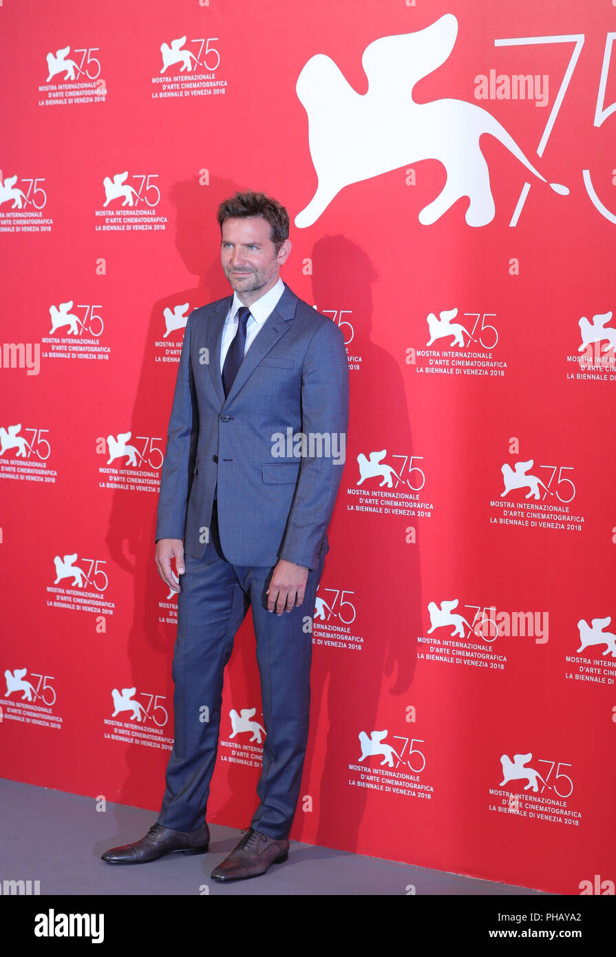 Venise, Italie. Août 31, 2018. Bradley Cooper assiste à 'une étoile est née au cours de la 75e ' photocall Festival International du Film de Venise à Sala Casino, Venise, Italie, 31 août 2018. Credit : Cheng Tingting/Xinhua/Alamy Live News Banque D'Images