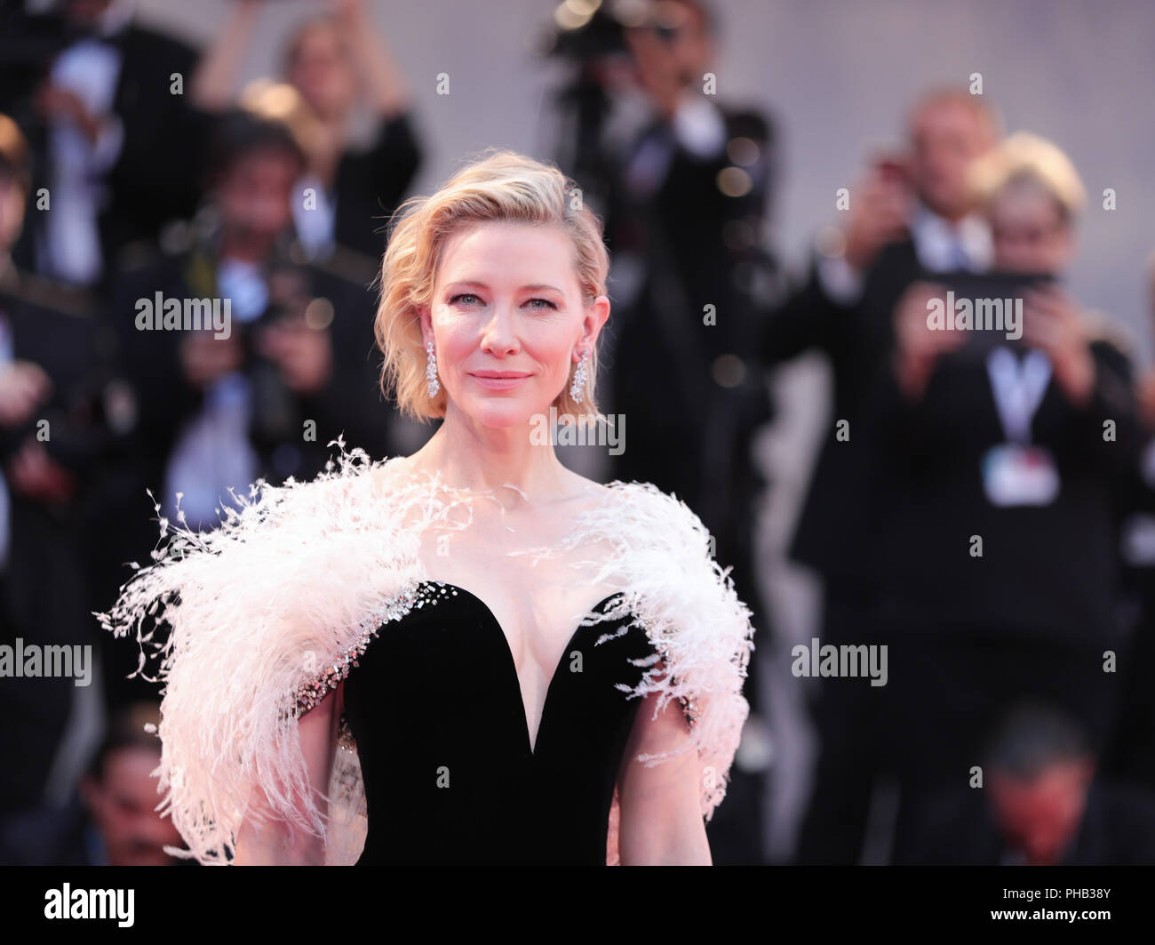 Venise, Italie. Août 31, 2018. L'actrice Cate Blanchett assiste à la première du film "une étoile est née' pendant le 75e Festival International du Film de Venise à Venise, Italie, 31 août 2018. Credit : Cheng Tingting/Xinhua/Alamy Live News Banque D'Images