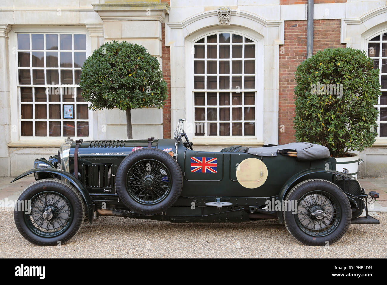 Bentley 4.5 Litre Le Mans Vanden Plas (1929), Concours d'élégance 2018 Preview (Jour), 31 août 2018. Hampton Court Palace, Londres, Royaume-Uni, Europe. Les plus rares du monde voitures assemblées pour un classique de trois jours et d'événements supercar dans les jardins du Palais Royal. Ian crédit bouteille/Alamy Live News Banque D'Images