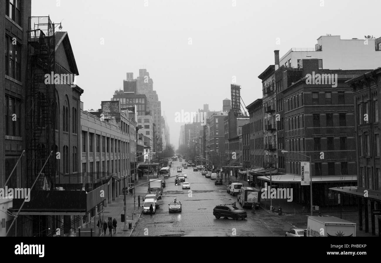 La rue du parc High line Banque D'Images