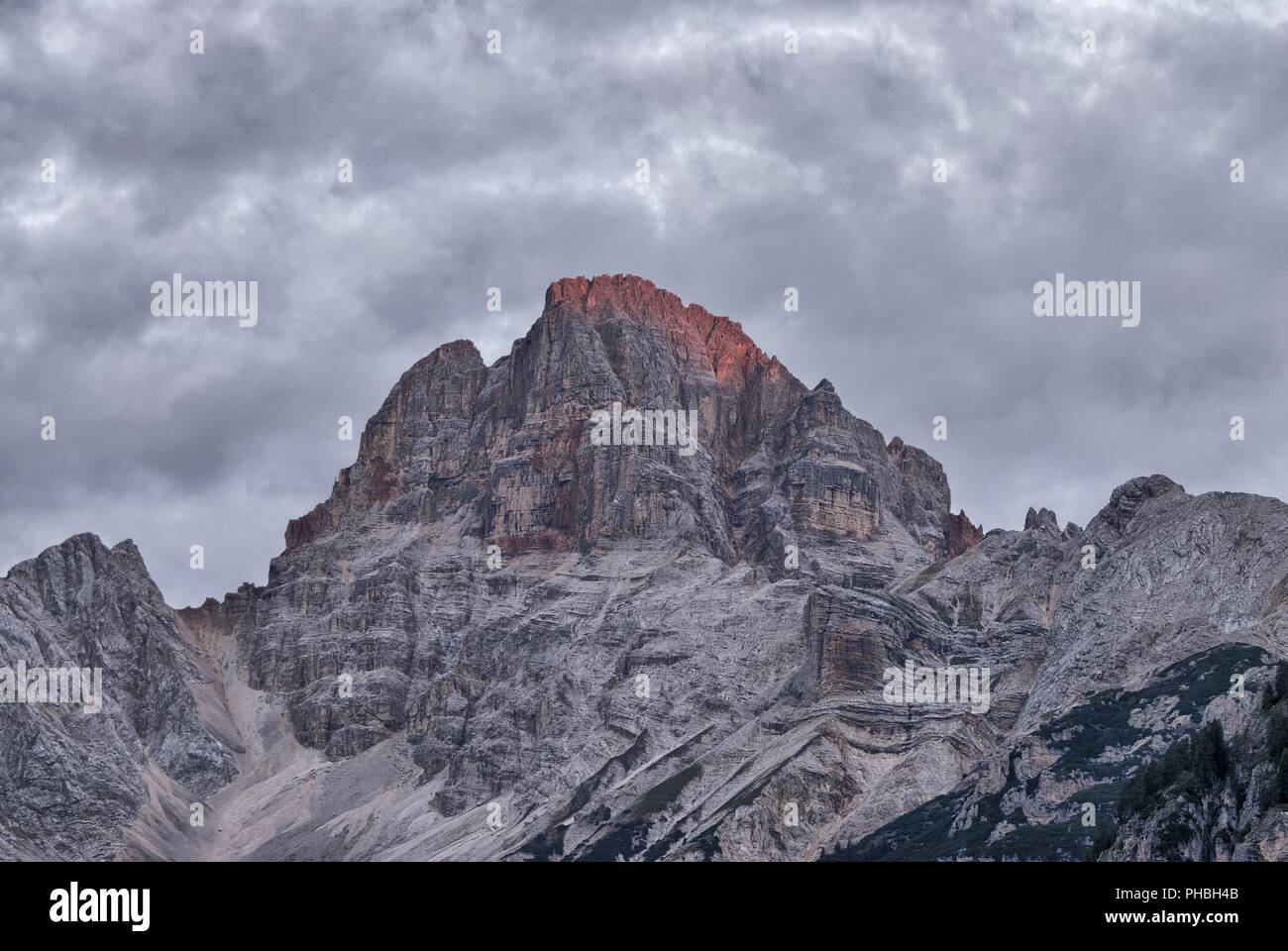 Croda Rossa, Dolomites Banque D'Images